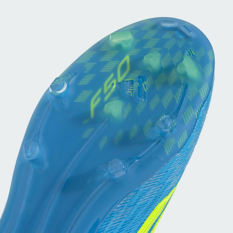 adidas adidas F50 ELITE Laceless Firm Ground Kids Fu&szlig;ballschuhe Kinder - Lucid Ray Blue / Team Solar Yellow 2 / Lucid Aquamarine - 6 | SportScheck