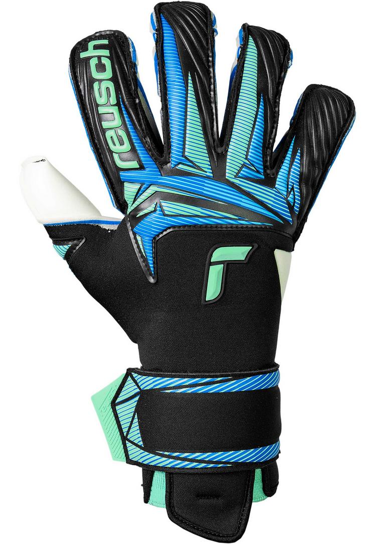 Reusch Reusch Attrakt RE:GRIP Evolution Torwarthandschuhe - 7272 black/ocean light - 0 | SportScheck