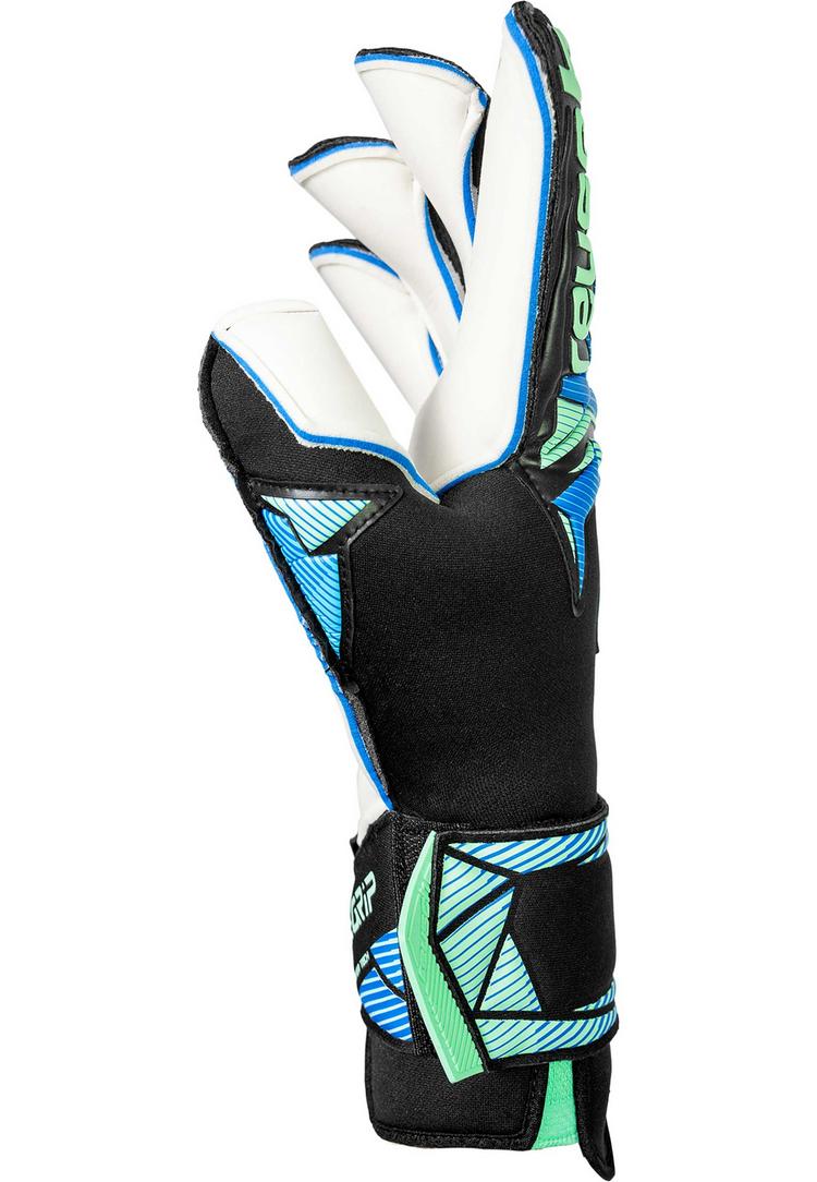Reusch Reusch Attrakt RE:GRIP Evolution Torwarthandschuhe - 7272 black/ocean light - 0 | SportScheck