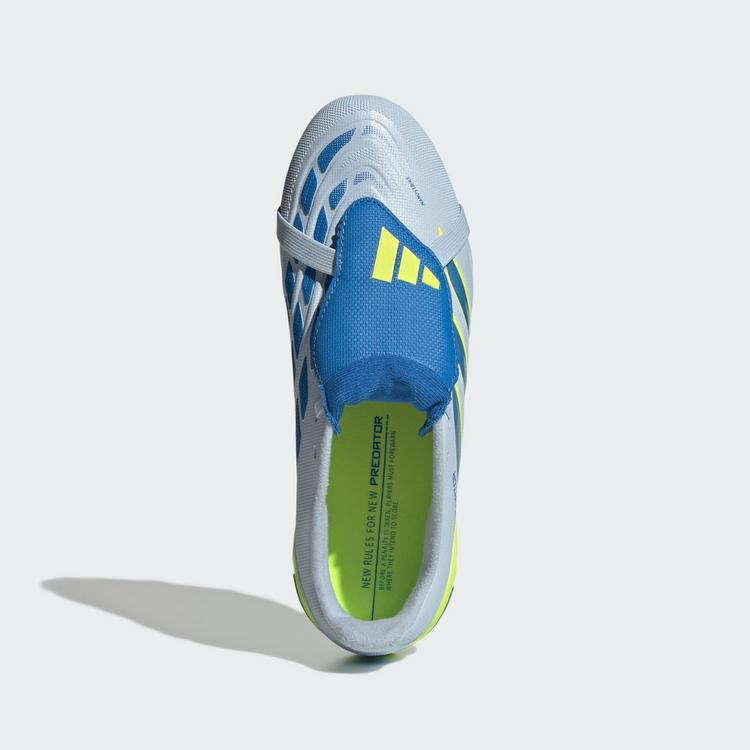adidas adidas PREDATOR LEAGUE Fold-Over Tongue Firm Fu&szlig;ballschuhe Kinder - Crystal Sky / Ray Blue / Team Solar Yellow 2 - 0 | SportScheck
