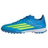 adidas F50 League Kids Fu&szlig;ballschuh, Rollrasen Fu&szlig;ballschuhe Kinder - Lucid Ray Blue / Team Solar Yellow 2 / Lucid Aquamarine