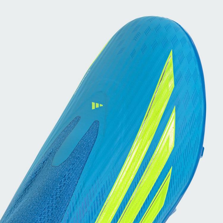 adidas adidas F50 LEAGUE Laceless FG/MG Kids Fu&szlig;ballschuhe Kinder - Lucid Ray Blue / Team Solar Yellow 2 / Lucid Aquamarine - 5 | SportScheck