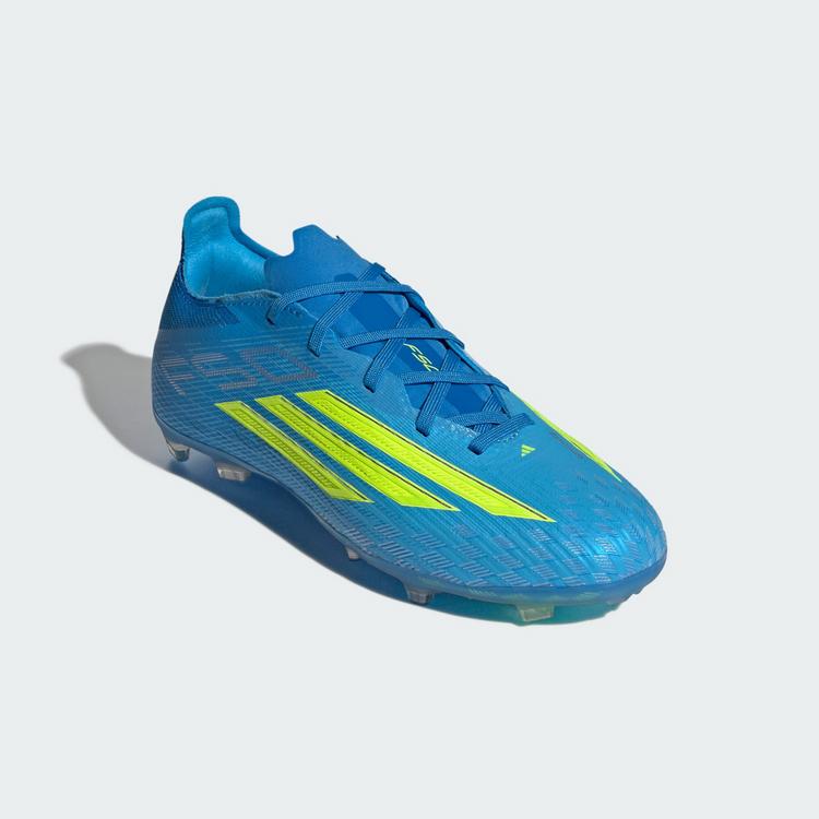adidas adidas F50 ELITE Kids Fu&szlig;ballschuh, feste B&ouml;den Fu&szlig;ballschuhe Kinder - Lucid Ray Blue / Team Solar Yellow 2 / Lucid Aquamarine - 2 | SportScheck