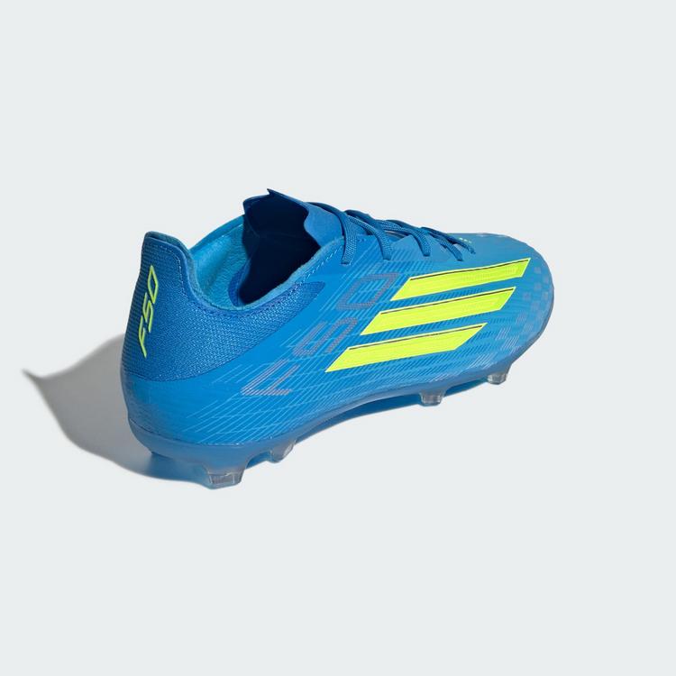 adidas adidas F50 ELITE Kids Fu&szlig;ballschuh, feste B&ouml;den Fu&szlig;ballschuhe Kinder - Lucid Ray Blue / Team Solar Yellow 2 / Lucid Aquamarine - 3 | SportScheck