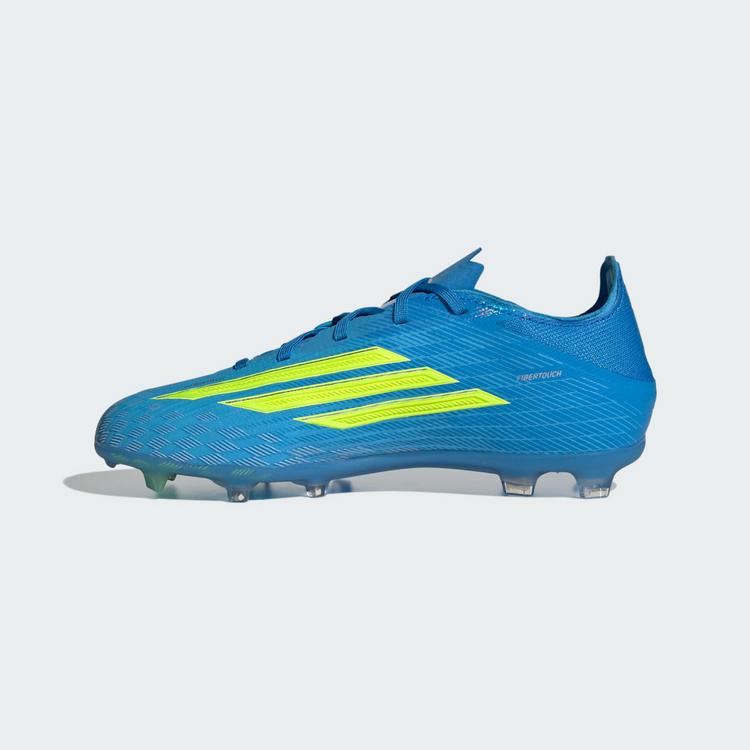 adidas adidas F50 ELITE Kids Fu&szlig;ballschuh, feste B&ouml;den Fu&szlig;ballschuhe Kinder - Lucid Ray Blue / Team Solar Yellow 2 / Lucid Aquamarine - 4 | SportScheck