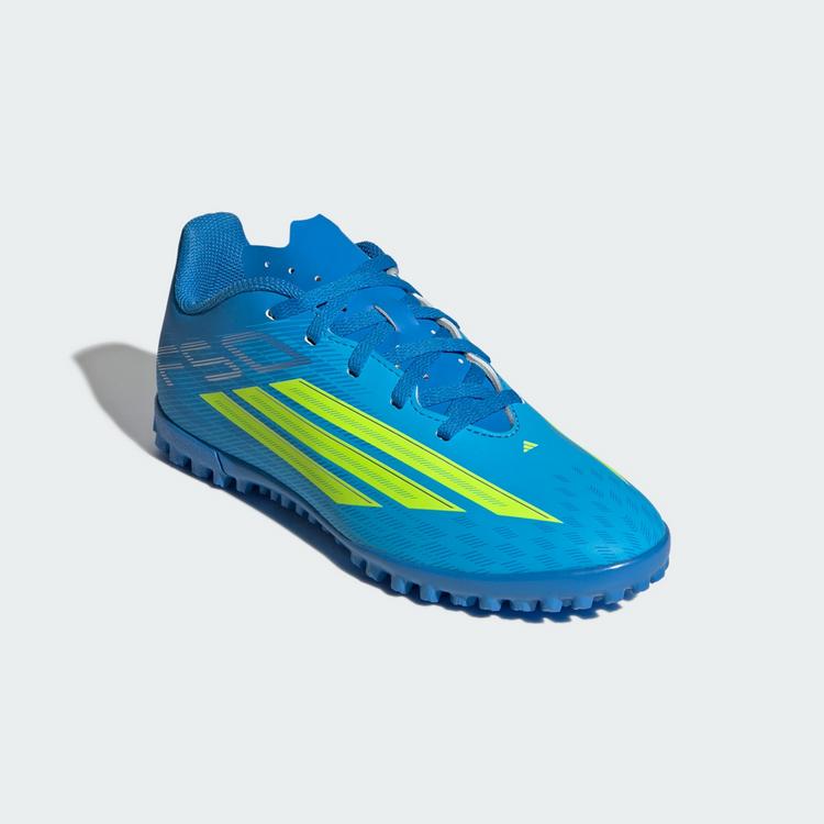adidas adidas F50 Club Turf Kids Fu&szlig;ballschuh Fu&szlig;ballschuhe Kinder - Lucid Ray Blue / Team Solar Yellow 2 / Lucid Aquamarine - 2 | SportScheck