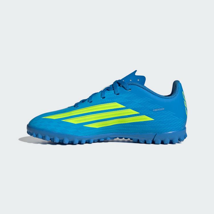 adidas adidas F50 Club Turf Kids Fu&szlig;ballschuh Fu&szlig;ballschuhe Kinder - Lucid Ray Blue / Team Solar Yellow 2 / Lucid Aquamarine - 4 | SportScheck