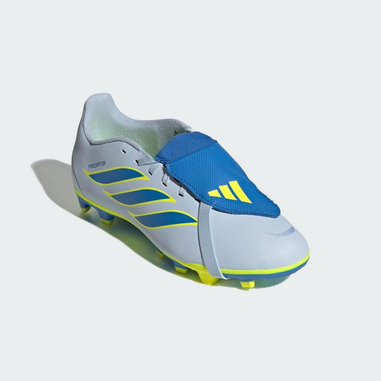 adidas adidas PREDATOR CLUB Fold-Over Tongue Firm Fu&szlig;ballschuhe Kinder - Crystal Sky / Ray Blue / Team Solar Yellow 2 - 2 | SportScheck