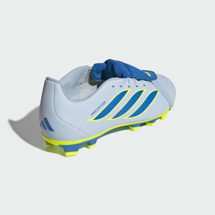 adidas adidas PREDATOR CLUB Fold-Over Tongue Firm Fu&szlig;ballschuhe Kinder - Crystal Sky / Ray Blue / Team Solar Yellow 2 - 3 | SportScheck