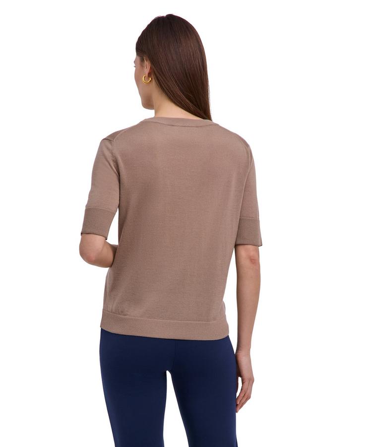 Falke Falke Merino X-Fine Crew Neck Strickpullover Damen - sesame (4390) - 0 | SportScheck