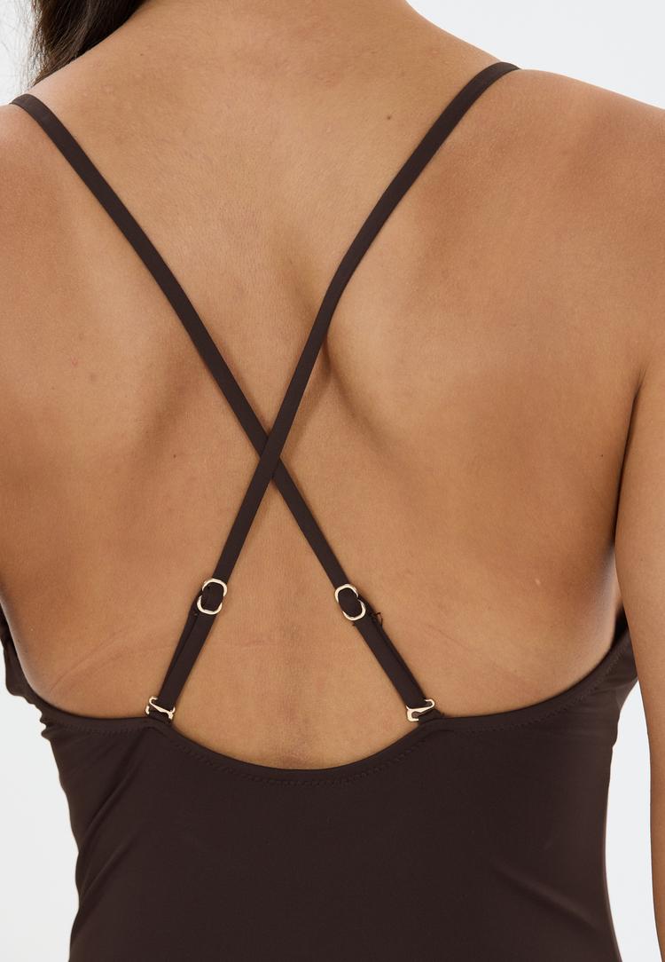 Athlecia Athlecia Richter Badeanzug Damen - 1294 Chocolate Torte - 1 | SportScheck