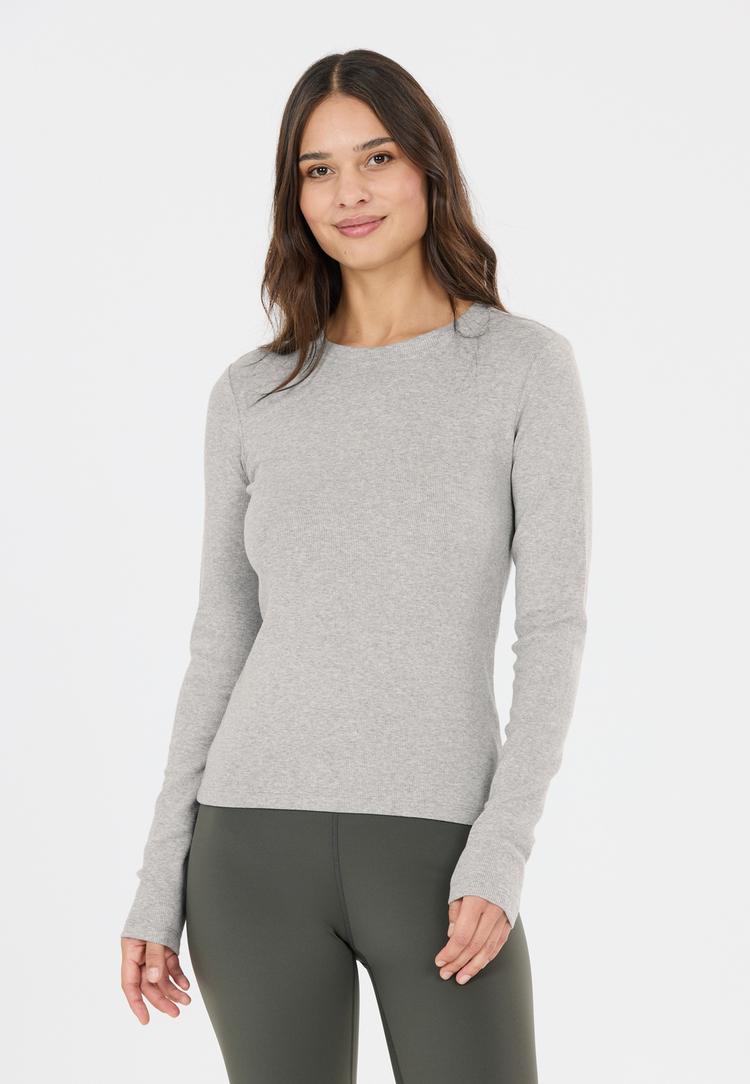 Athlecia Athlecia Lenga Langarmshirt Damen - 1005 Light Grey Melange - 0 | SportScheck