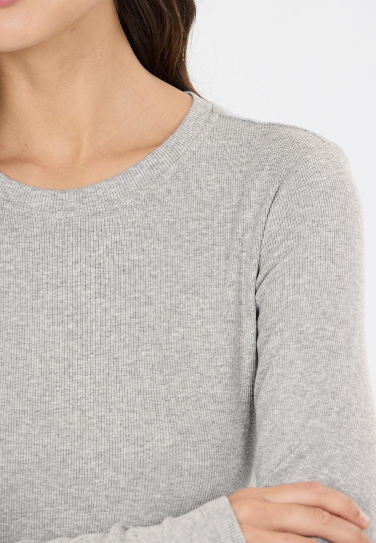 Athlecia Athlecia Lenga Langarmshirt Damen - 1005 Light Grey Melange - 1 | SportScheck