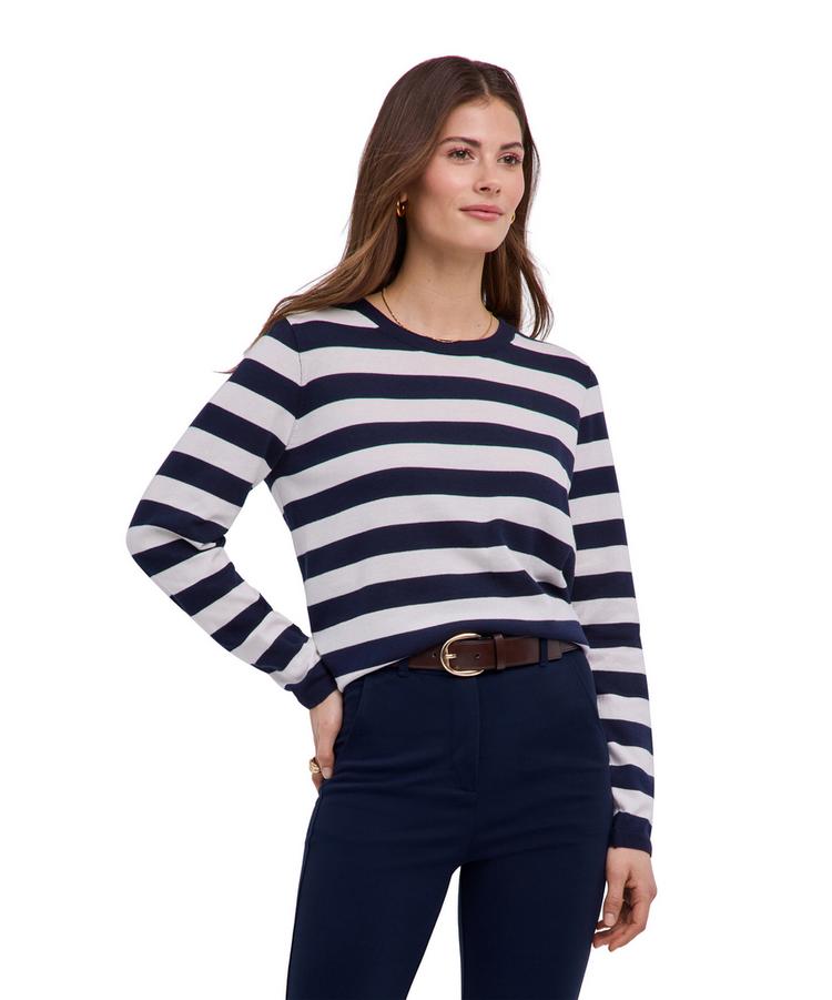 Falke Falke Cotton Crew Neck Strickpullover Damen - dark blue (6439) - 0 | SportScheck