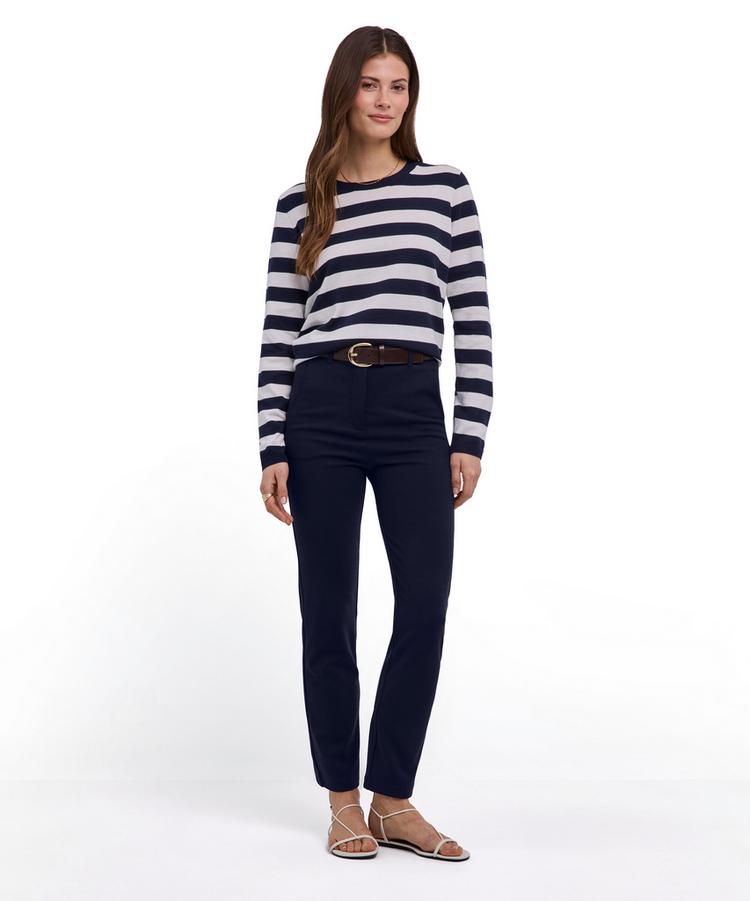 Falke Falke Cotton Crew Neck Strickpullover Damen - dark blue (6439) - 1 | SportScheck