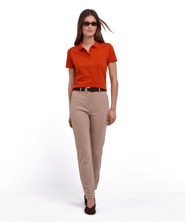 Falke Falke Pima Piqu&eacute; Polo Poloshirt Damen - red clay (8095) - 1 | SportScheck