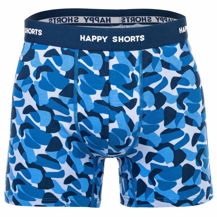 HAPPY SHORTS HAPPY SHORTS Boxershort Unterhose Herren - Camouflage Blau - 2 | SportScheck