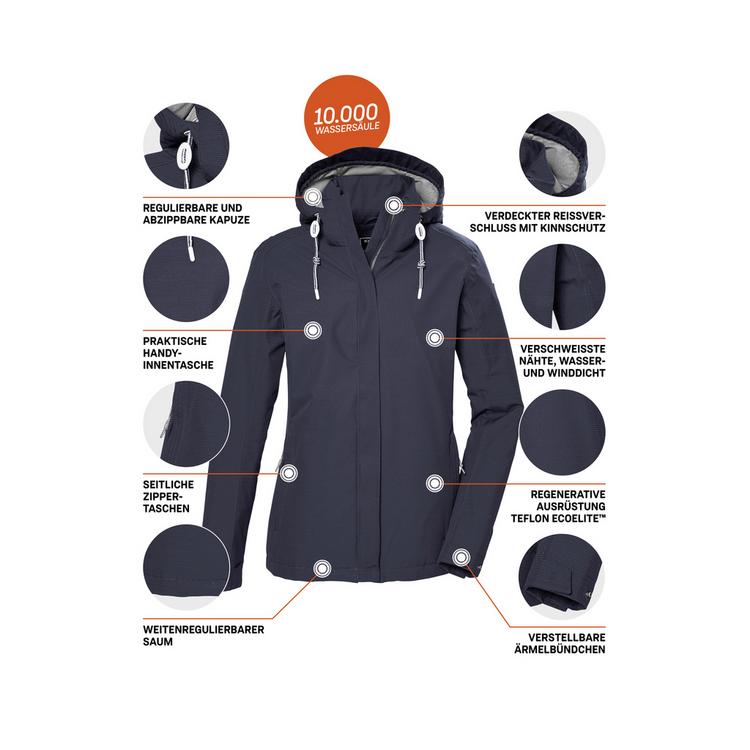 KILLTEC KILLTEC KOS 61 Softshelljacke Damen - Blau3023 - 3 | SportScheck