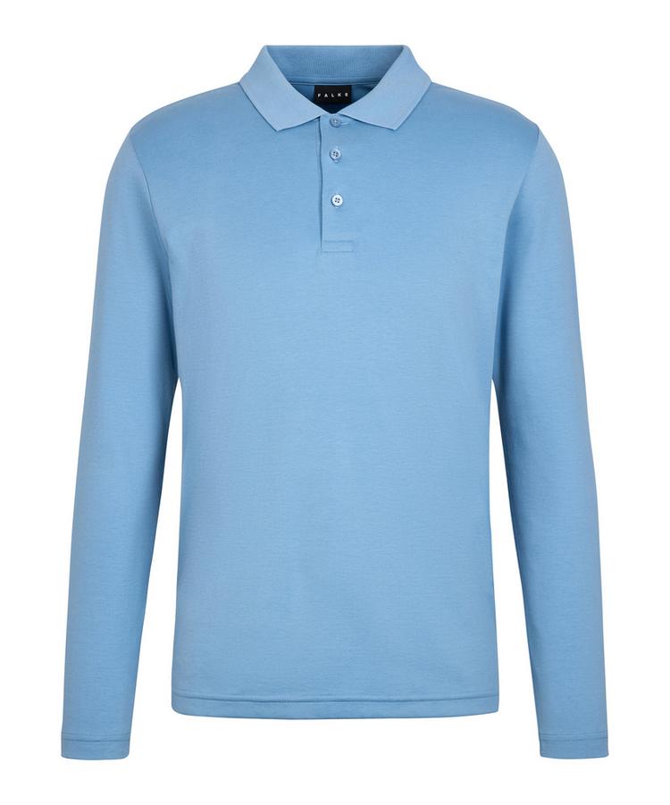 Falke Falke Pima Interlock Polo Poloshirt Herren - sky blue (6876) - 0 | SportScheck
