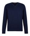 Falke Cotton V-Neck Strickpullover Herren - night sky (6437)