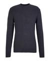 Falke Half Cardigan Crew Neck Strickpullover Herren - asphalt mel. (3182)