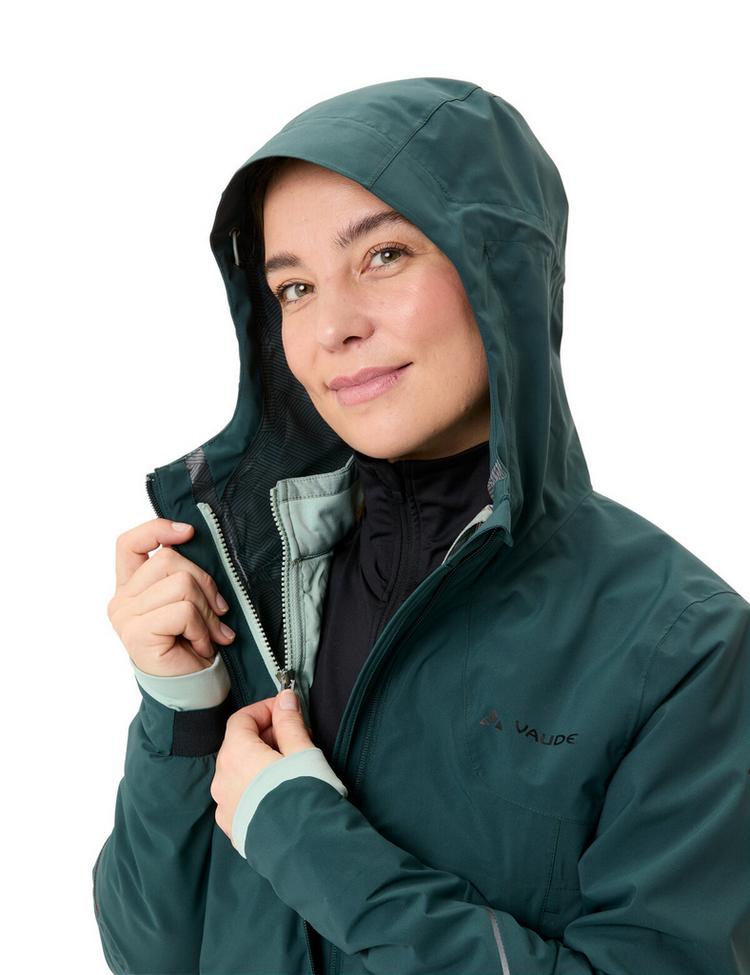 VAUDE VAUDE Women's Yaras 3in1 Jacket Doppeljacke Damen - deep pond - 3 | SportScheck
