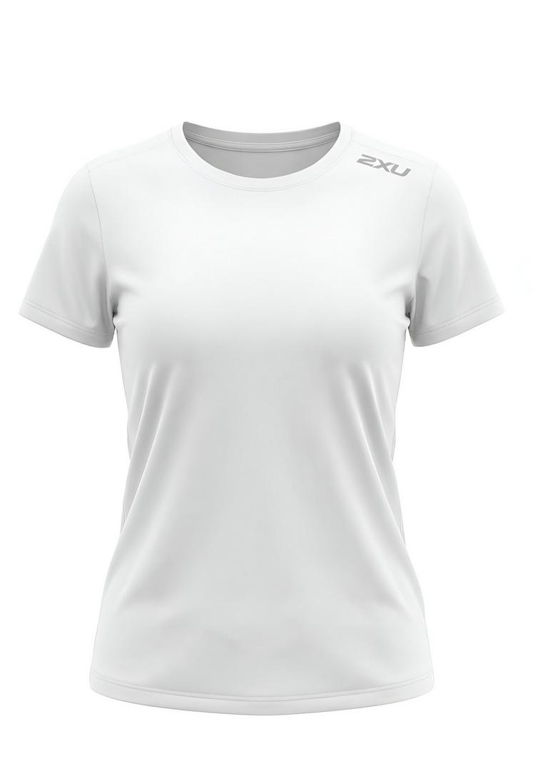 2XU 2XU Aero Funktionsshirt Damen - white-silver reflective - 0 | SportScheck