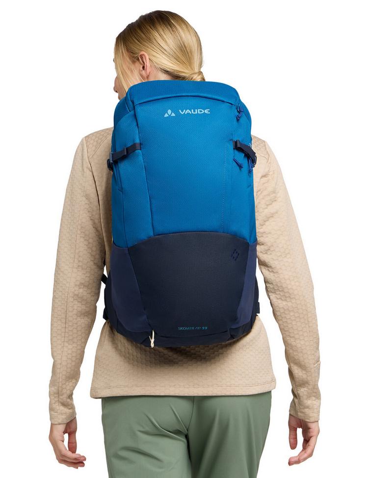 VAUDE VAUDE Women's Skomer Zip 22 Daypack - shore blue - 3 | SportScheck