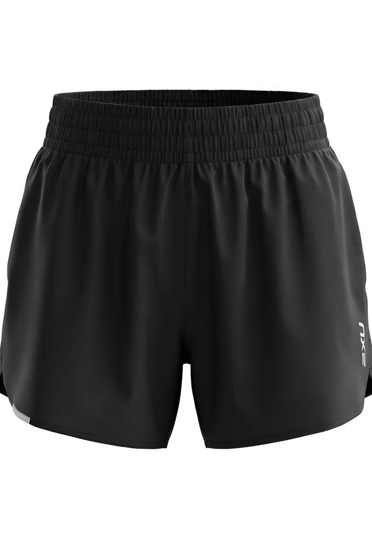 2XU 2XU Aero Hi-Rise 4 Inch Shorts Funktionsshorts Damen - black-silver reflective - 0 | SportScheck