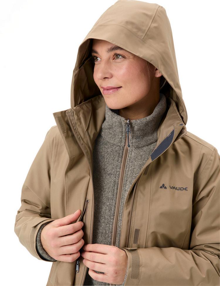 VAUDE VAUDE Women's Idris 3in1 Parka IV Outdoorjacke Damen - oat - 3 | SportScheck