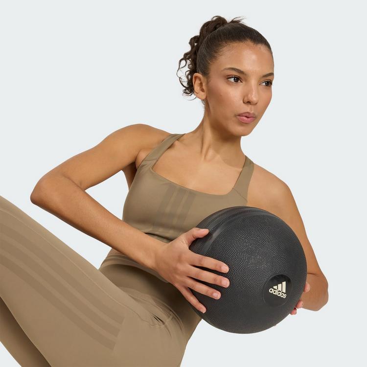 adidas adidas Optime Workout 3-Streifen 7/8 Leggings Tights Damen - Khaki Six - 1 | SportScheck