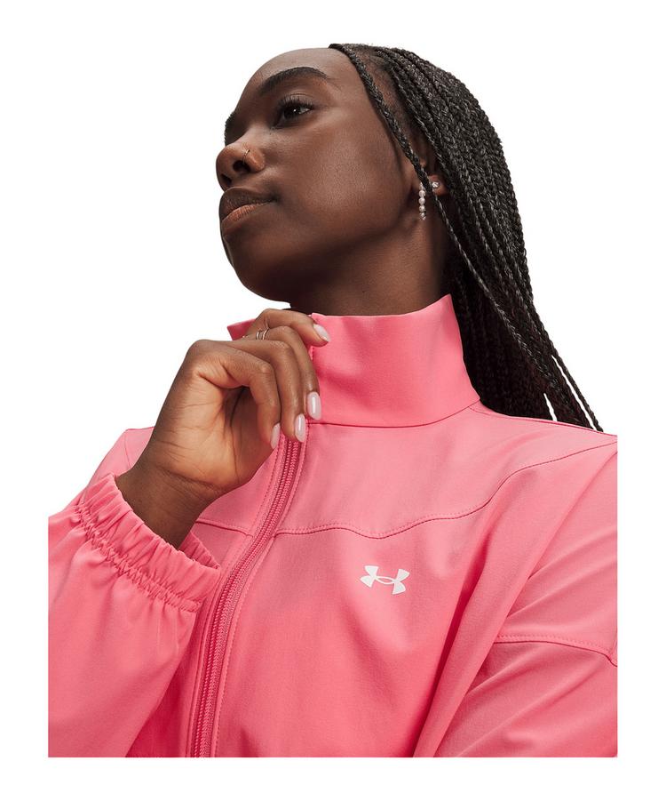 Under Armour Under Armour Rival Woven Jacke Damen Sweatjacke Damen - rosa - 0 | SportScheck