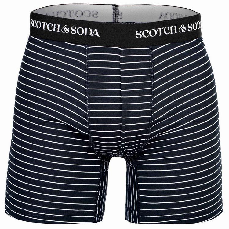 Scotch & Soda Scotch & Soda Boxershort Unterhose Herren - Grau/Blau - 2 | SportScheck
