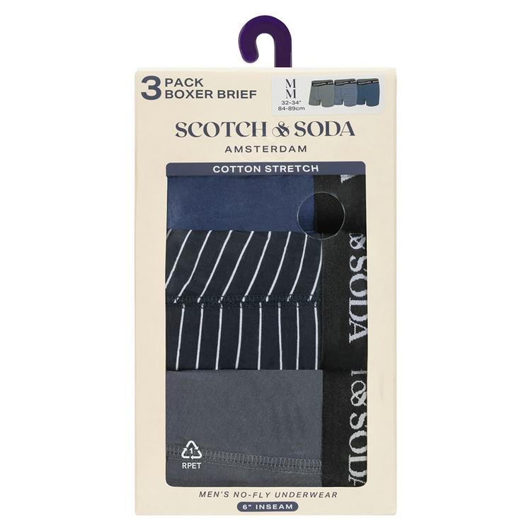 Scotch & Soda Scotch & Soda Boxershort Unterhose Herren - Grau/Blau - 6 | SportScheck
