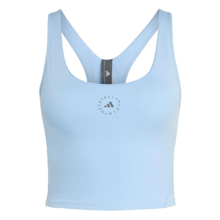 adidas adidas adidas by Stella McCartney Yoga Crop-Top Croptop Damen - Light Sky - 0 | SportScheck