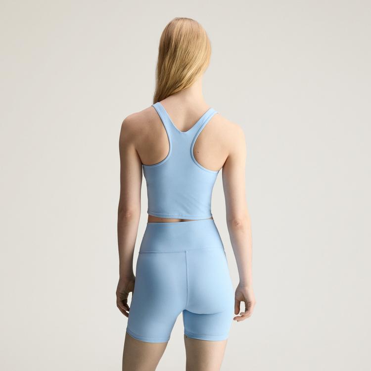 adidas adidas adidas by Stella McCartney Yoga Crop-Top Croptop Damen - Light Sky - 1 | SportScheck