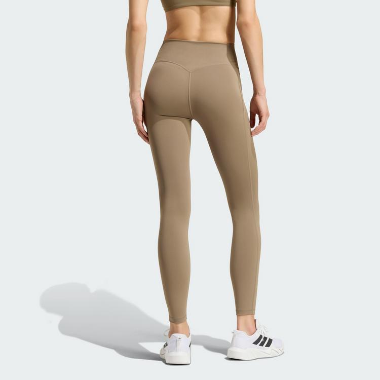 adidas adidas Optime Workout Full Length Leggings Tights Damen - Khaki Six - 1 | SportScheck
