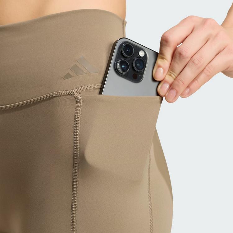 adidas adidas Optime Workout Full Length Leggings Tights Damen - Khaki Six - 0 | SportScheck