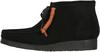 Clarks Originals Wallabee Boot Halbschuhe Herren - 1219 Black Sde