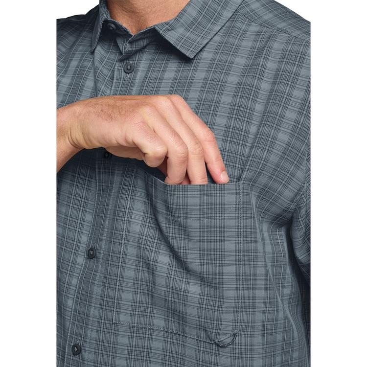 Jack Wolfskin Jack Wolfskin MESETA SHIRT M Funktionsshirt Herren - CHECK dark navy - 0 | SportScheck