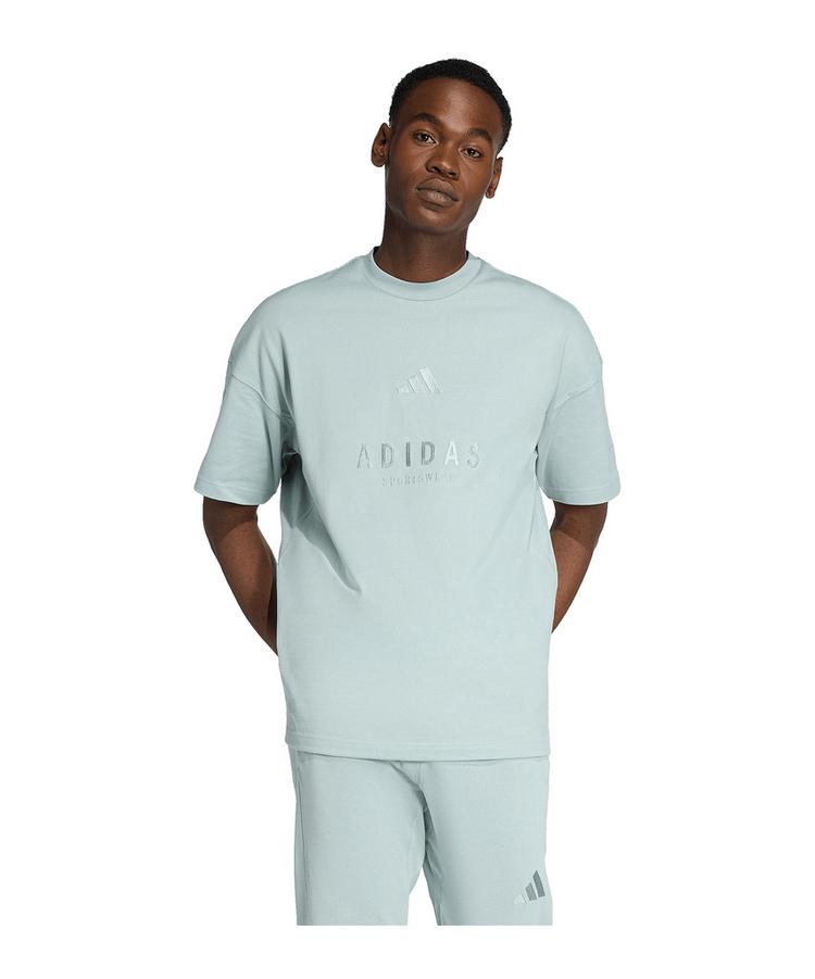 adidas adidas All SZN Embroidered T-Shirt T-Shirt Herren - gruen - 0 | SportScheck