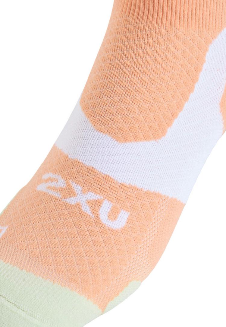 2XU 2XU Vectr Light Cushion Crew Socks Socken - fuzzy peach-mint dust - 0 | SportScheck