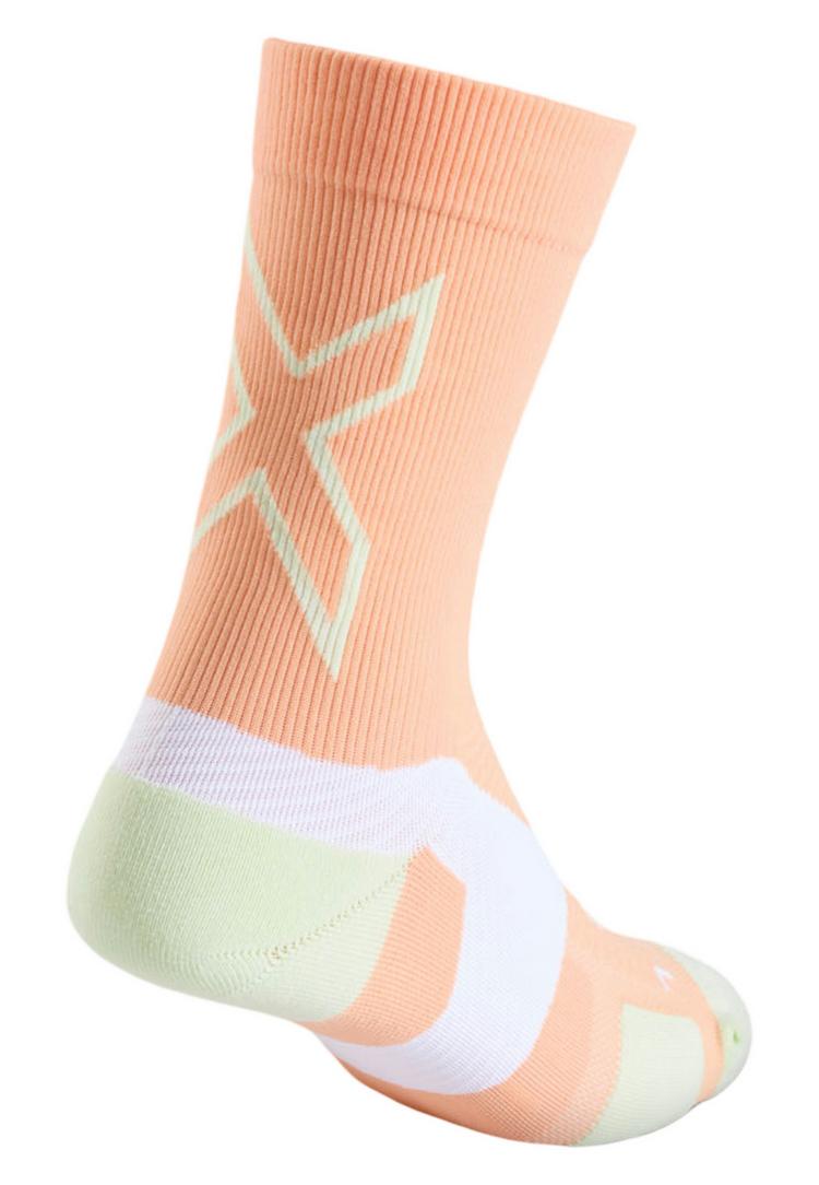 2XU 2XU Vectr Light Cushion Crew Socks Socken - fuzzy peach-mint dust - 0 | SportScheck