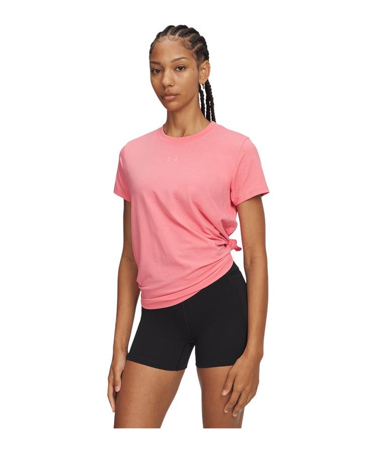 Under Armour Under Armour Rival Core T-Shirt Damen T-Shirt Damen - rosa - 0 | SportScheck