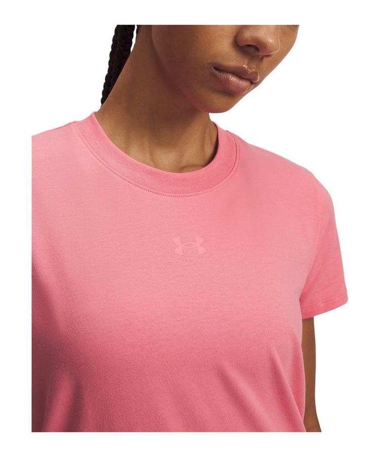 Under Armour Under Armour Rival Core T-Shirt Damen T-Shirt Damen - rosa - 0 | SportScheck