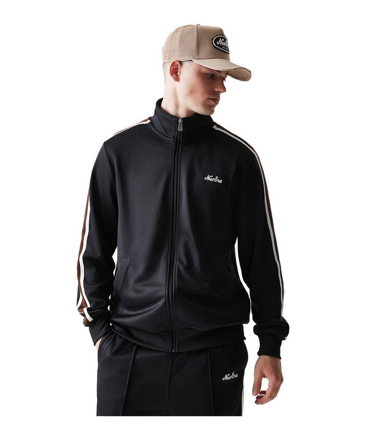 New Era New Era Ne Script Track Jacke Sweatjacke Herren - schwarz - 0 | SportScheck