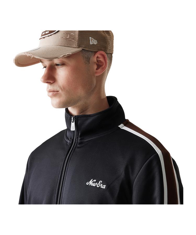 New Era New Era Ne Script Track Jacke Sweatjacke Herren - schwarz - 0 | SportScheck