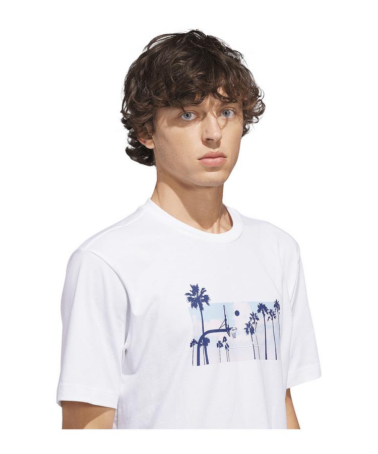 adidas adidas Summer Sunset T-Shirt T-Shirt Herren - weiss - 1 | SportScheck