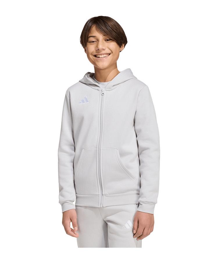 adidas adidas Entrada26 Kapuzenjacke Kids Trainingsjacke Kinder - grau - 0 | SportScheck