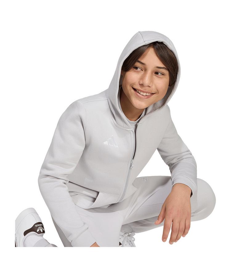 adidas adidas Entrada26 Kapuzenjacke Kids Trainingsjacke Kinder - grau - 2 | SportScheck